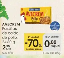 Eroski AVECREM Pastillas de caldo de pollo oferta
