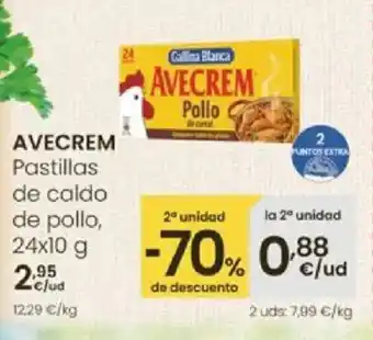 Eroski AVECREM Pastillas de caldo de pollo oferta