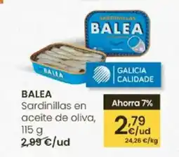 Eroski BALEA Sardinillas en aceite de oliva oferta