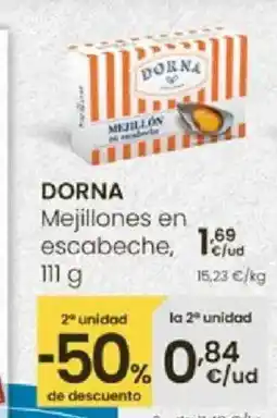 Eroski DORNA Mejillones en escabeche oferta