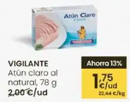 Eroski VIGILANTE Atún claro al natural oferta
