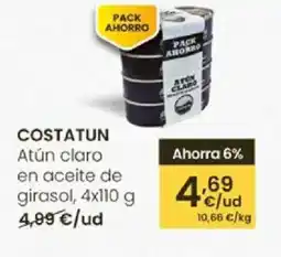 Eroski COSTATUN Atún claro en aceite de girasol oferta