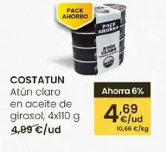 Eroski COSTATUN Atún claro en aceite de girasol oferta