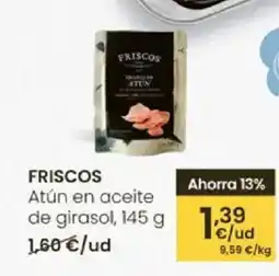 Eroski FRISCOS Atún en aceite ge girasol oferta