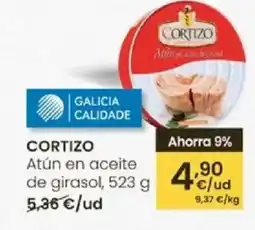 Eroski CORTIZO Atún en aceite de girasol oferta