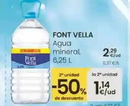 Eroski FONT VELLA Agua mineral oferta