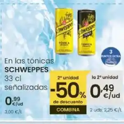 Eroski SCHWEPPES En las tónicas oferta