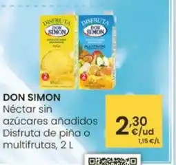 Eroski DON SIMON Néctar sin azucares anadidos Disfruta de pina o multifrutas oferta