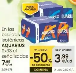 Eroski AQUARIUS En las bebidas oferta