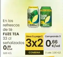 Eroski FUZE TEA En los refrescis de té oferta