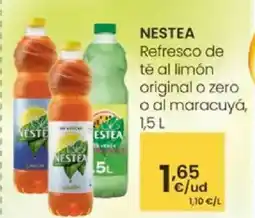 Eroski NESTEA Refresco de té al limón original o zero o al maracuyá oferta
