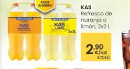Eroski KAS Refresco de naranja o limón oferta
