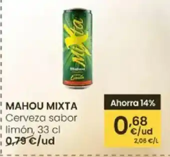 Eroski MAHOU MIXTA Cerveza sabor limón oferta
