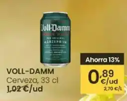 Eroski VOLL-DAMM Cerveza oferta