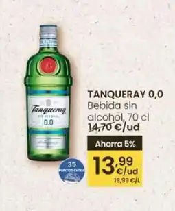 Eroski TANQUERAY 0,0 Bebida sin alcohol oferta
