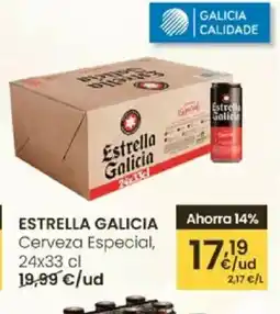 Eroski ESTRELLA GALICIA Cerveza Especial oferta