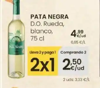 Eroski PATA NEGRA D.O. Rueda blanco oferta