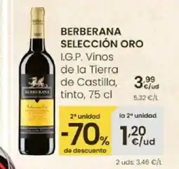 Eroski BERBERANA SELECCIÓN ORO I.G.P. Vinos de la Tierra de Castilla oferta