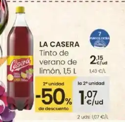 Eroski LA CASERA Tinto de verano de limon oferta