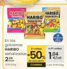 Eroski HARIBO En las golosinas oferta