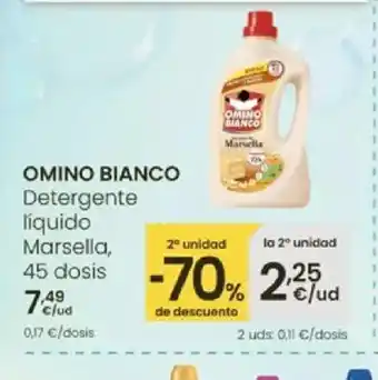 Eroski OMINO BIANCO Detergente liquido Marsella oferta