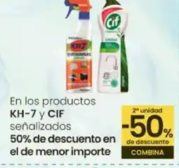 Eroski KH-7 Y CIF En los productos oferta