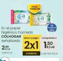 Eroski COLHOGAR En el papel higiénico húmedo oferta