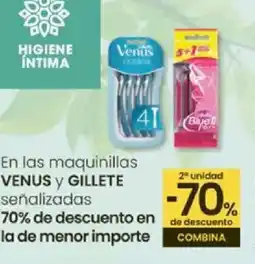 Eroski VENUS Y GILLETTE En las maquinillas oferta
