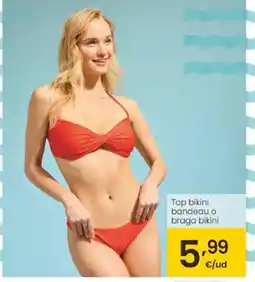 Eroski Top bikini bandeau o braga bikini oferta
