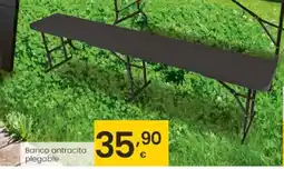 Eroski Banco antracita plegable oferta