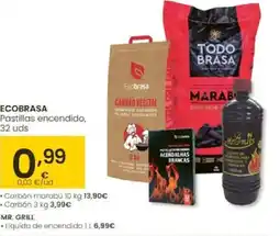 Eroski ECOBRASA Pastillas encendido oferta