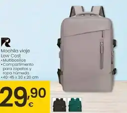 Eroski Mochila viaje Low Cost oferta