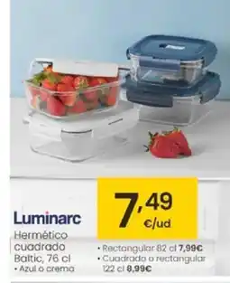 Eroski LUMINARC Hermético cuadrado oferta
