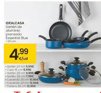 Eroski IDEALCASA Sartén de aluminio prensado Essential Blue oferta