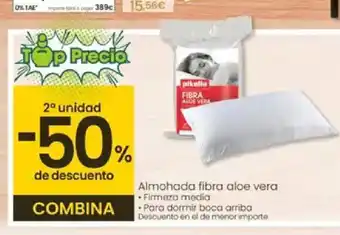 Eroski Almohada fibra aloe vera oferta
