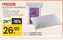 Eroski EROSKI Almohada viscoelástica oferta