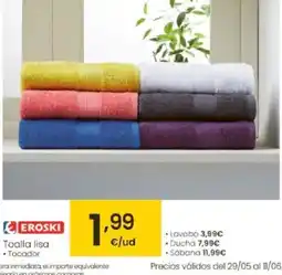 Eroski EROSKI Toalla lisa oferta