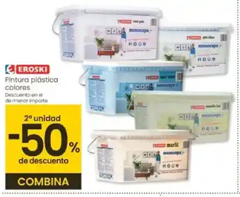 Eroski EROSKI Pintura plástica colores oferta