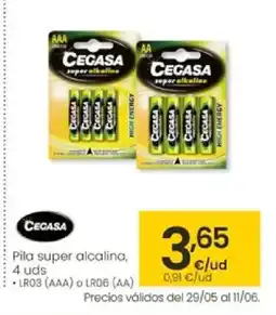Eroski Pila super alcalina oferta