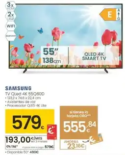 Eroski SAMSUNG Qled 4K 55Q60D oferta
