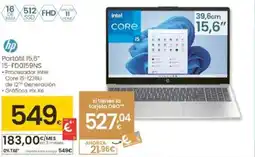 Eroski HP Portátil 15,6" 15-FD0159NS oferta
