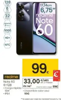 Eroski REALME Note 60 oferta