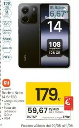 Eroski REDMI NOTE 14 oferta