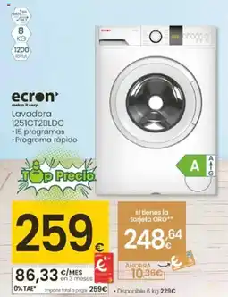 Eroski ECRON lavadora 1251CT2BLDC oferta