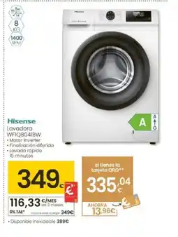 Eroski HISENSE Lavadora WFIQ8041BW oferta