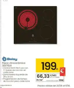 Eroski BALAY Placa vitrocerámica 3EB715LR oferta