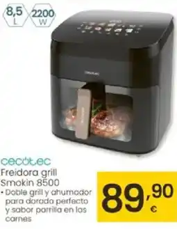 Eroski CECOTEC Freidora grill Smokin 8500 oferta
