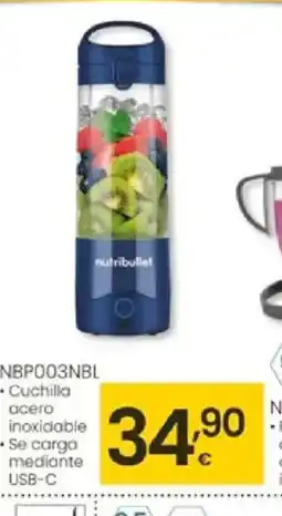 Eroski NUTRIBULLET Batidora personal NBP003NBL oferta
