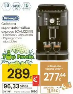 Eroski DELONGHI Cafetera superautomática oferta