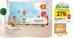 Eroski TCL TV Qled 4K 43C655 oferta